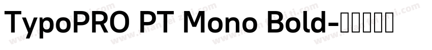 TypoPRO PT Mono Bold字体转换